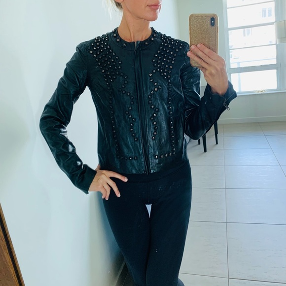 GIVENCHY Studded Leather Jacket - Picture 2 of 8